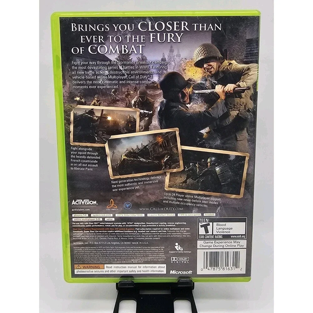 Call of Duty 3 - Microsoft Xbox 360 CIB